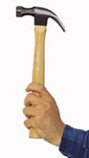man with hammer